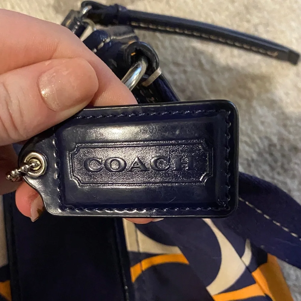 Coach Blue and Orange Crossbody Bag - Picture 4 of 11